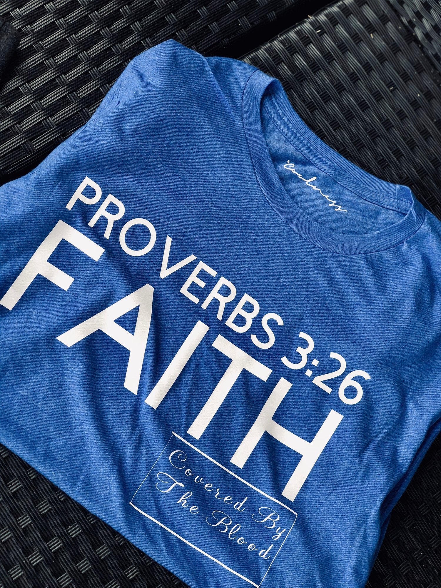Image of Coolness is Faith T-Shirt - Light Royal Blue