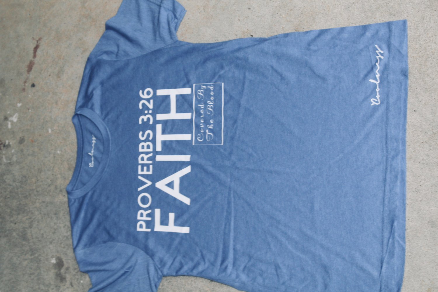 Image of Coolness is Faith T-Shirt - Light Royal Blue