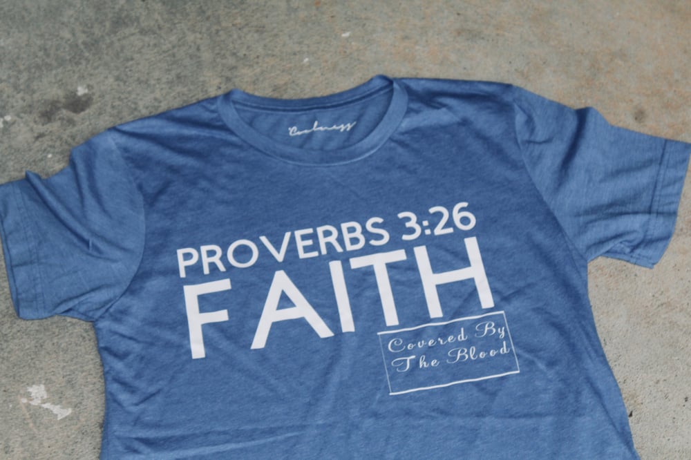 Image of Coolness is Faith T-Shirt - Light Royal Blue