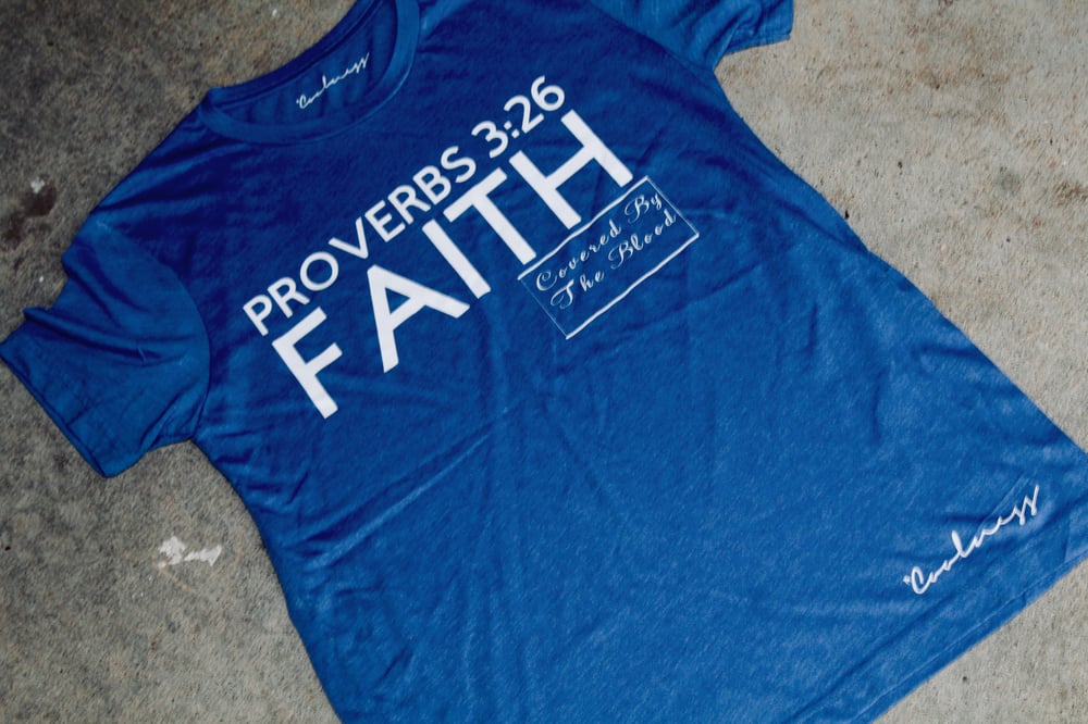 Image of Coolness is Faith T-Shirt - Light Royal Blue