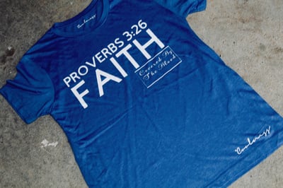 Image of Coolness is Faith T-Shirt - Light Royal Blue 
