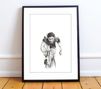 Image 1 of Eddy Merckx A4 print - by Gemma Jones