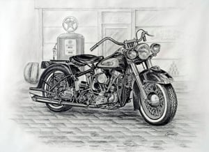 Image of Vintage Motorcycle (original)
