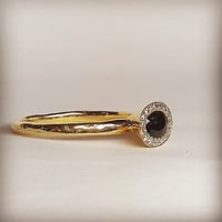 Image 2 of Dark blue sapphire engagement ring