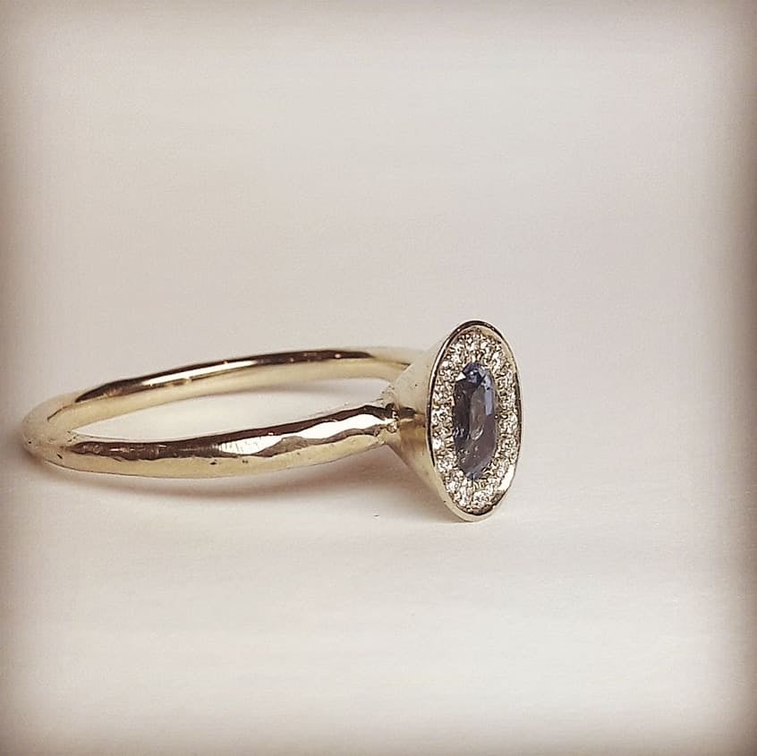 Light Blue Sapphire Vintage Engagement Ring | Natural Blue Sapphire | Sapphire  Engagement Rings
