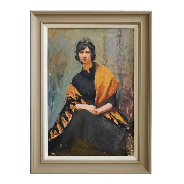 Image of Portrait of a Woman in a Yellow Shawl, Mary Beresford Williams 