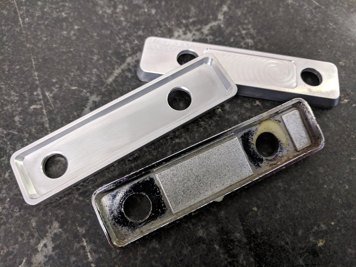 510 headlight/wiper trim plate CNC aluminum