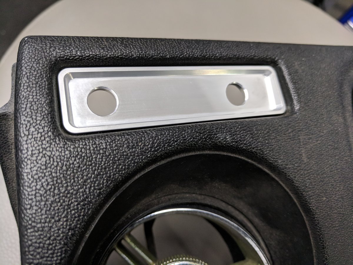 510 headlight/wiper trim plate CNC aluminum