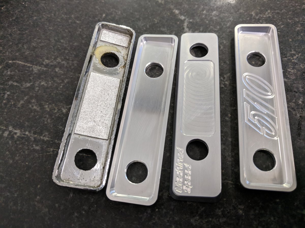 510 headlight/wiper trim plate CNC aluminum