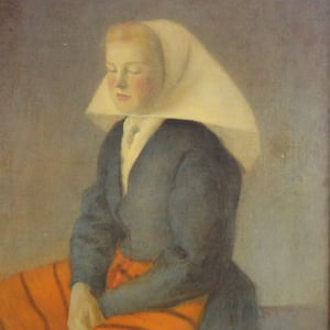 Image of Large, 1909, Oil on Canvas, 'Hoysen's Maria aged 16' 