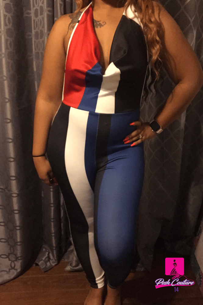 Image of Stripe Jumpsuit