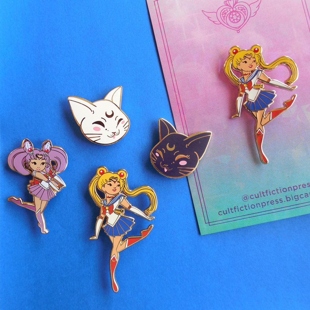 Enamel Pin Collection Series Part 2: Sailor Moon Pins