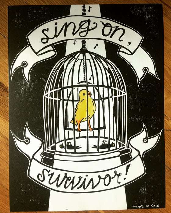 Image of Sing On, Survivor ~ 9”x12” print