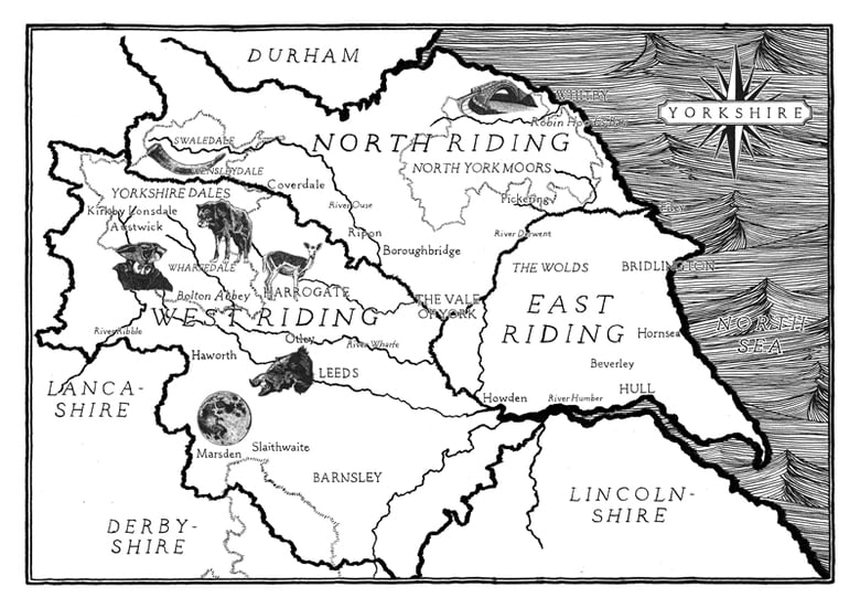 Image of Yorkshire Map