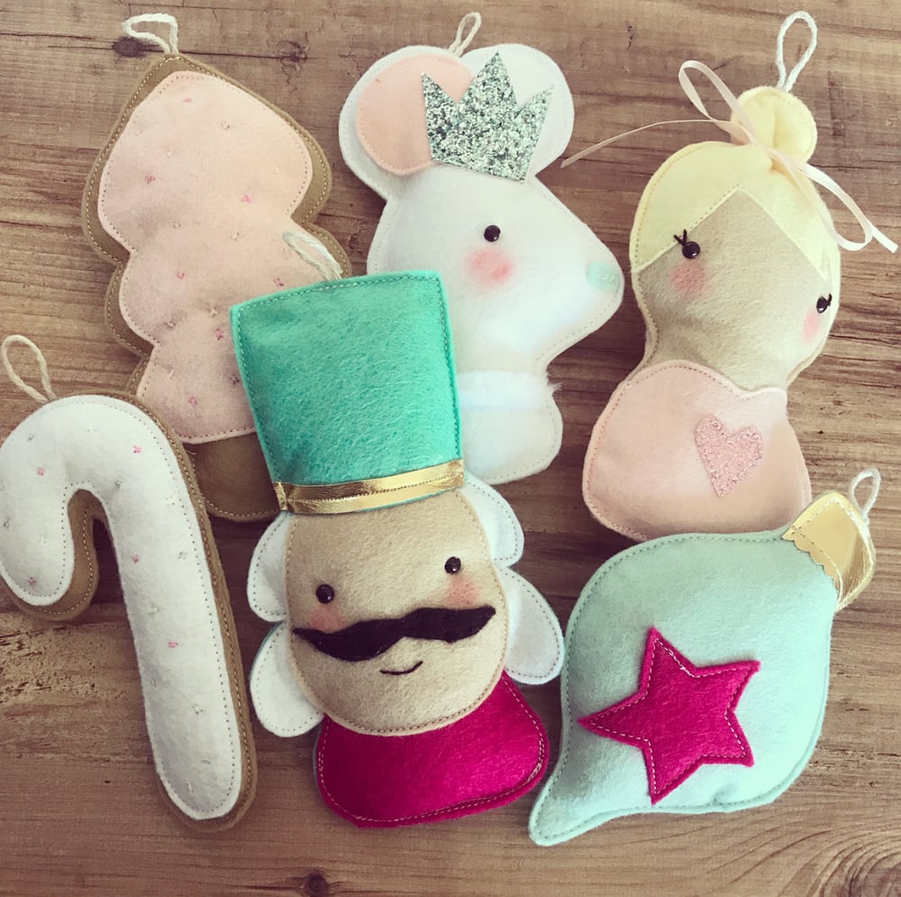 Lucy Mae Designs — Nutcracker Felt Decorations
