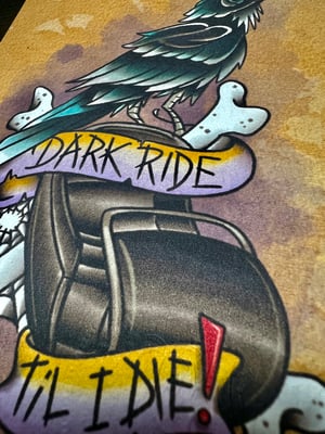 Image of 5x7" Haunted Mansion "Dark Ride til I Die" Print