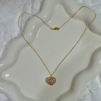 Image 2 of Small Heart Locket Necklace