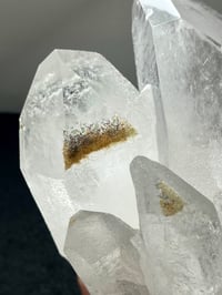 Image 7 of Clear Quartz Points Cluster With Chlorite Inclusions Statement Piece #2543