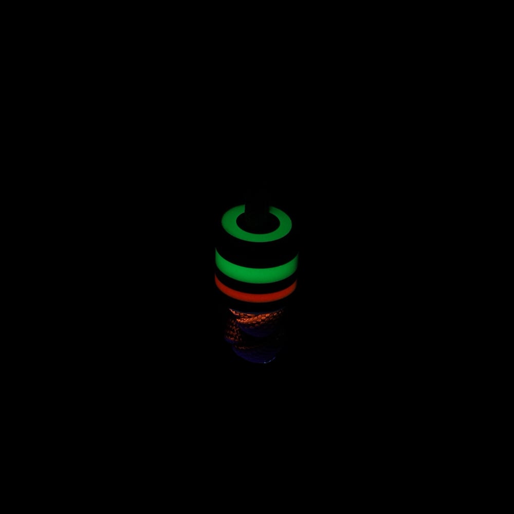 Midnight Circuit: Pitch variant EDC lanyard bead (GLOW)