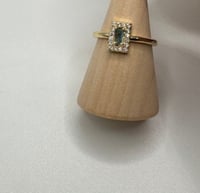 Image 1 of Gold diamanté ring 