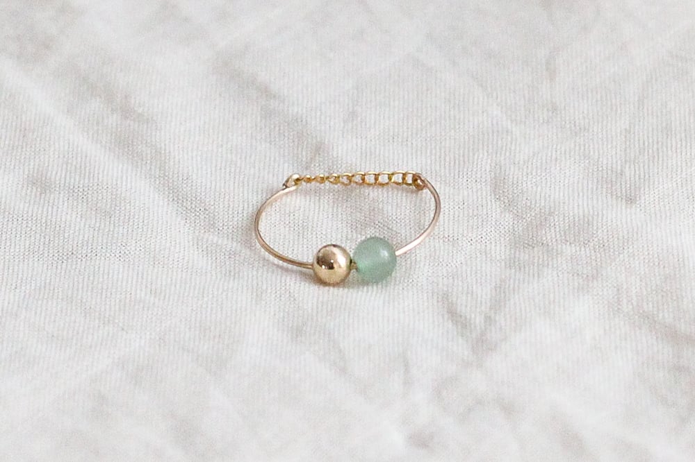 Image of Bague Bubbles // Aventurine