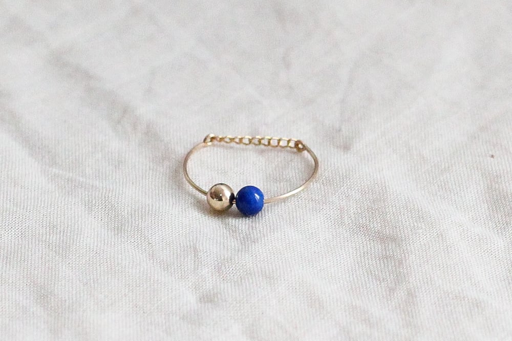 Image of Bague Bubbles // Lapis Lazuli