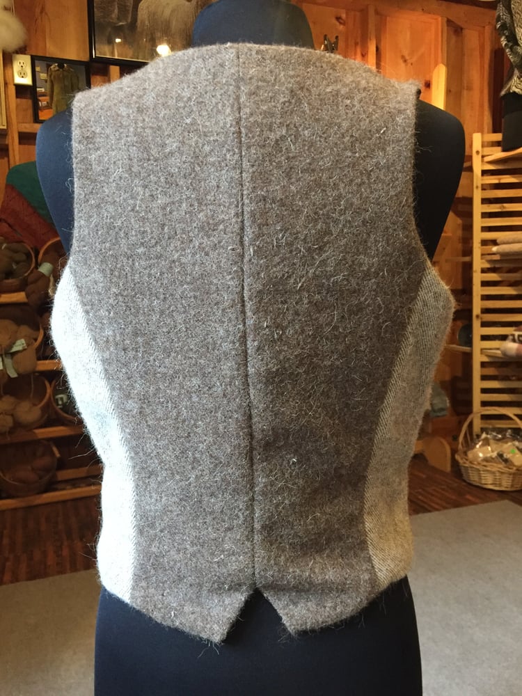 Image of Ladies hand-made Lined Alpaca Vest