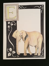Image 1 of “E” (elephant)