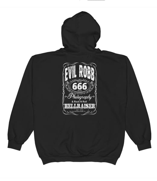 Image of Evil Robb 666 zip hoodie 