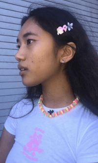 Image 3 of Multi Colour Puka Flower Necklace