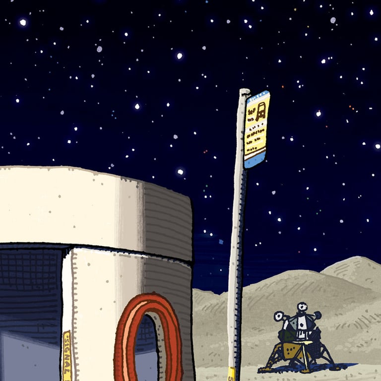 Bus Shelter on the The Moon Image 4