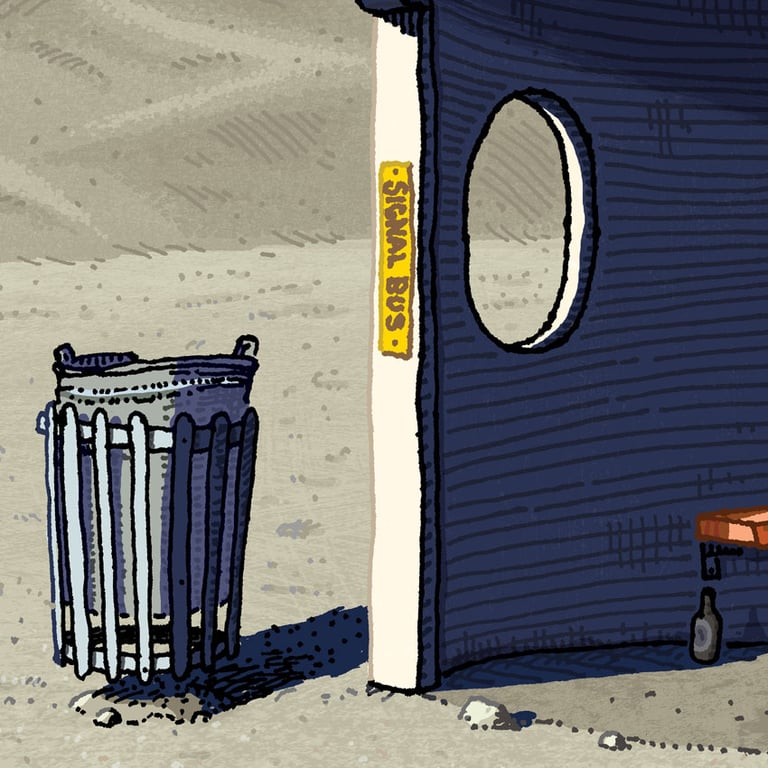 Bus Shelter on the The Moon Image 5
