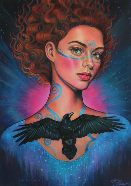 Image of "Goddess of fate" Embellished Print