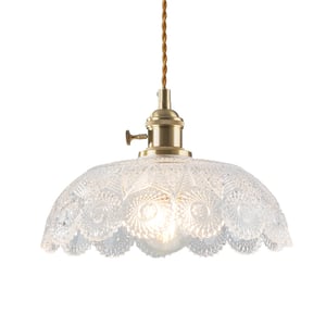 Image of Glass Shade pendant lamp - A