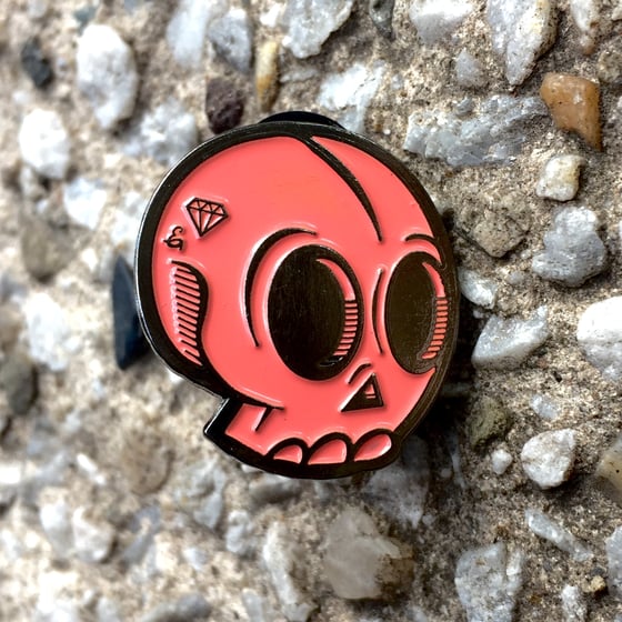 Image of EPIC SKULL PIN (CORAL)