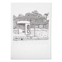 Image 1 of Original Drawing of Caley Crescent, Narrabundah bus shelter