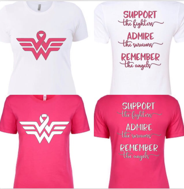 wonder woman breast cancer shirt