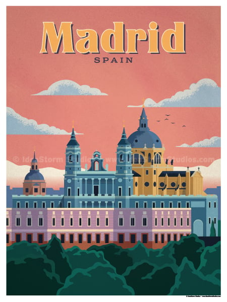 IdeaStorm Studio Store â€” Madrid Modern Poster