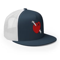 Image 2 of Red Dogheart Navy White