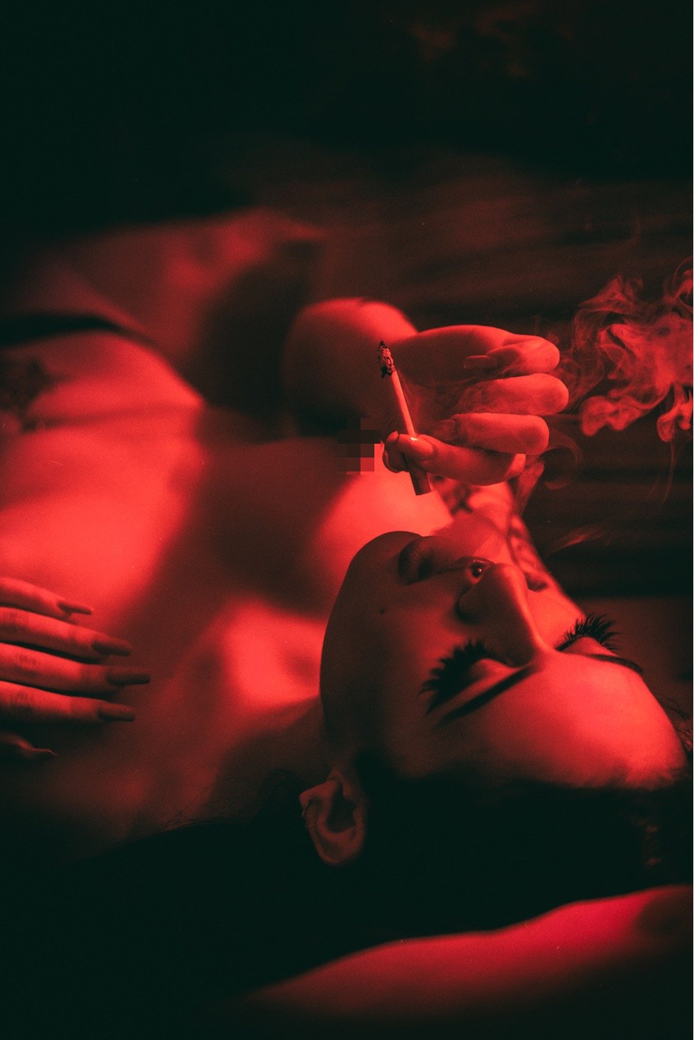 Image of Print A4 signed RED SMOKE