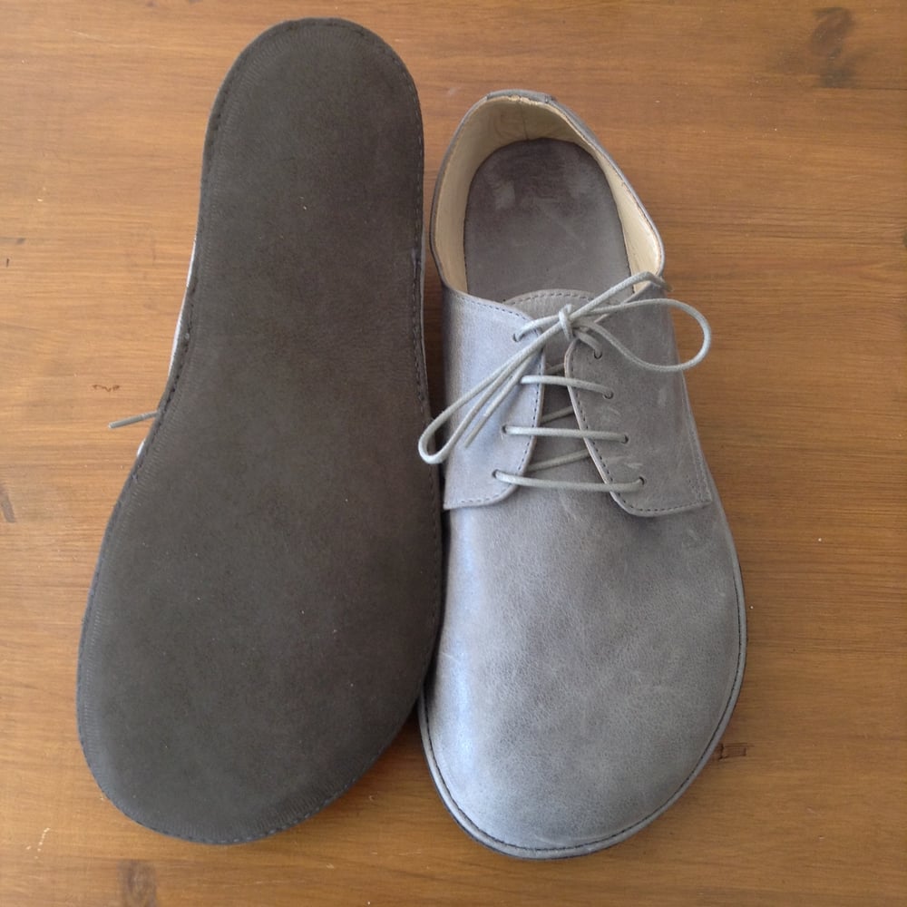 Image of Plain split suede leather sole