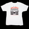 WAX TRAX! T-Shirt / Boom Box (White)