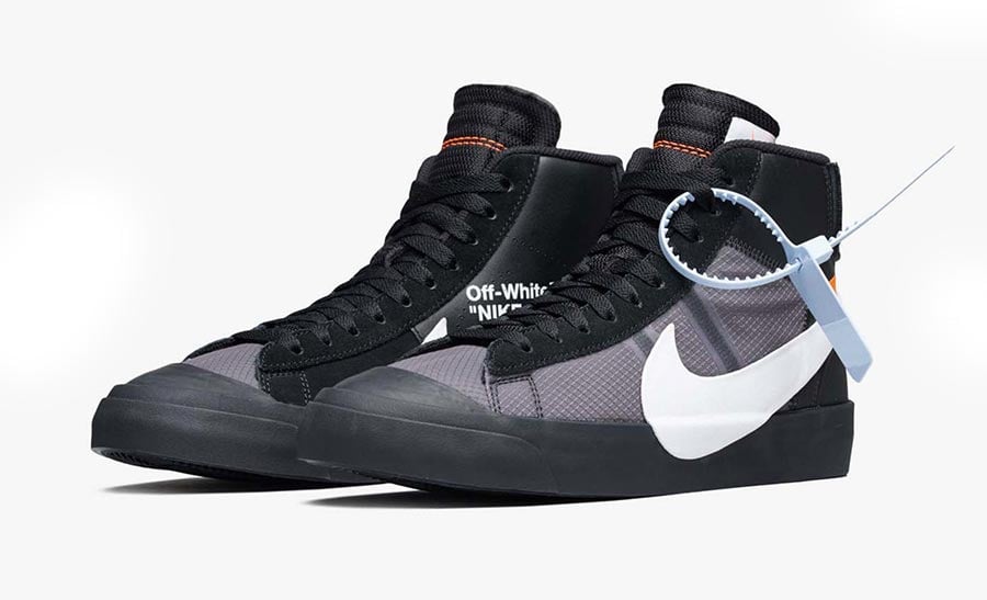 Nike high top discount blazer off white