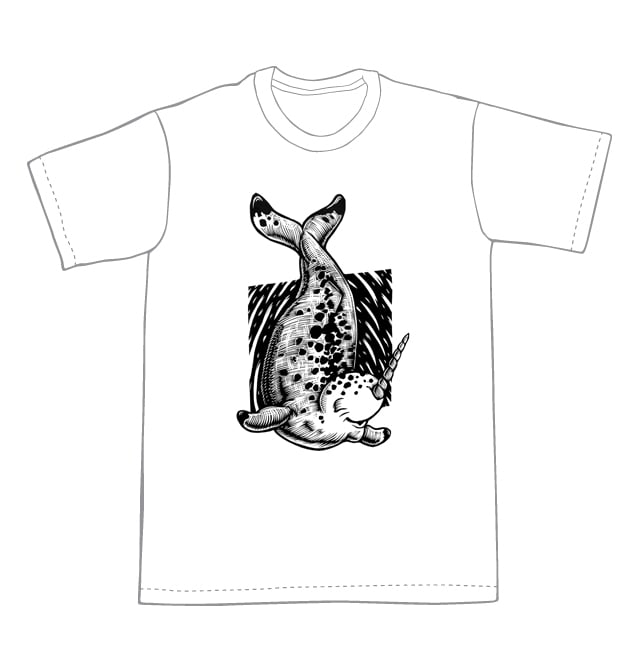 Narwhal T-shirt  (A2) **FREE SHIPPING**