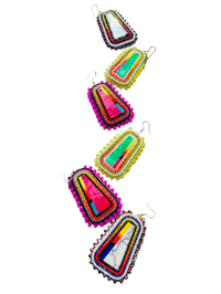 Image 6 of Gimmie Pink Inlay Earrings 