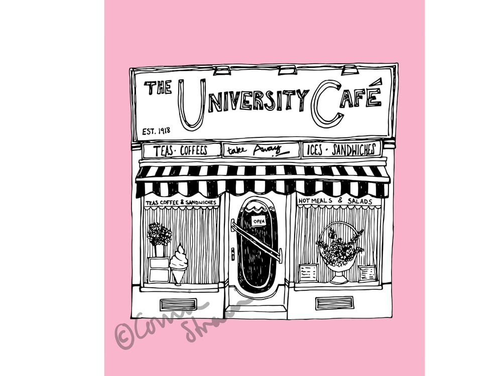 Image of Glasgow University Cafe Print 