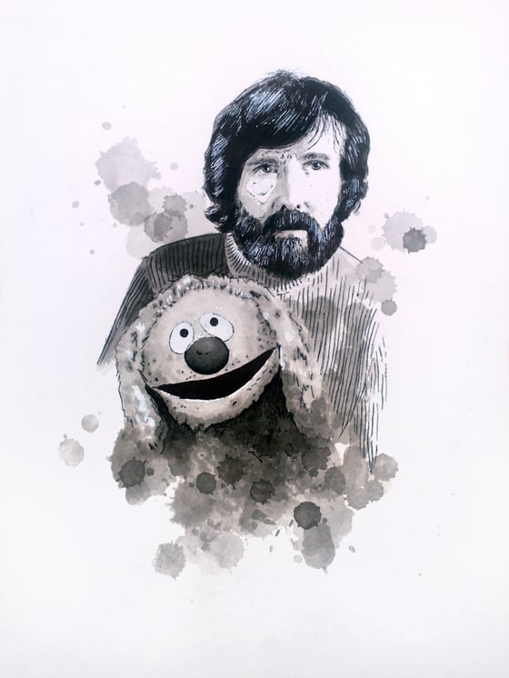 Image of Jim Henson Portrait (Original)