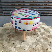 Image 1 of Deran Glass top Side table / Footstool