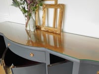 Image 4 of Stunning dark grey wooden top sideboard 