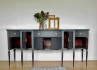 Image 3 of Stunning dark grey wooden top sideboard 